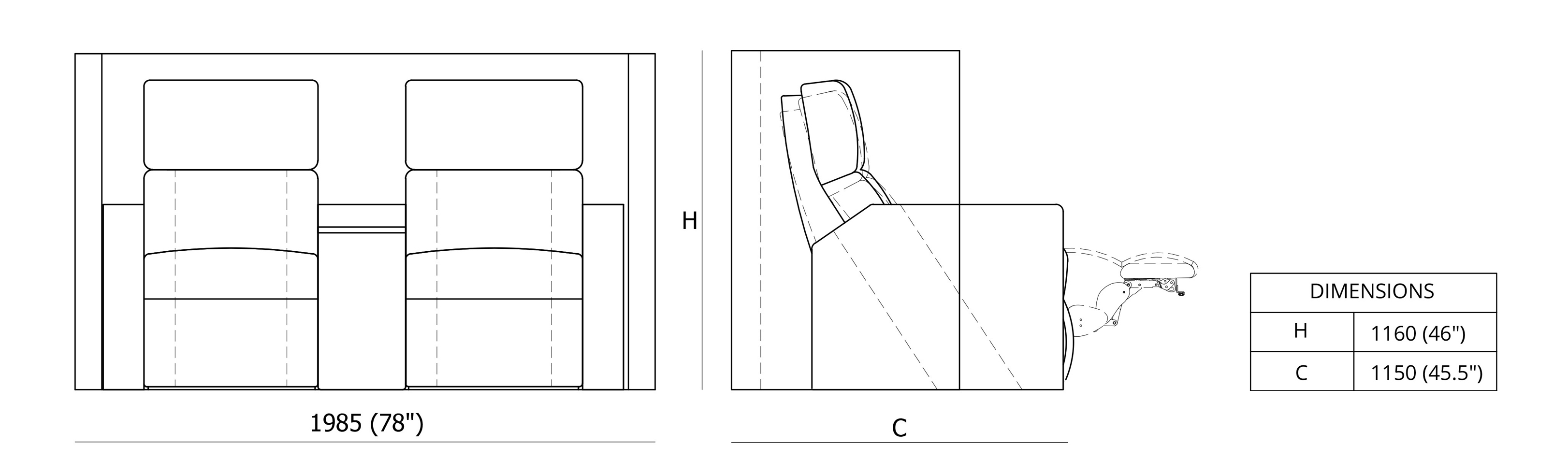 Covo Privacy Panel Dimensions