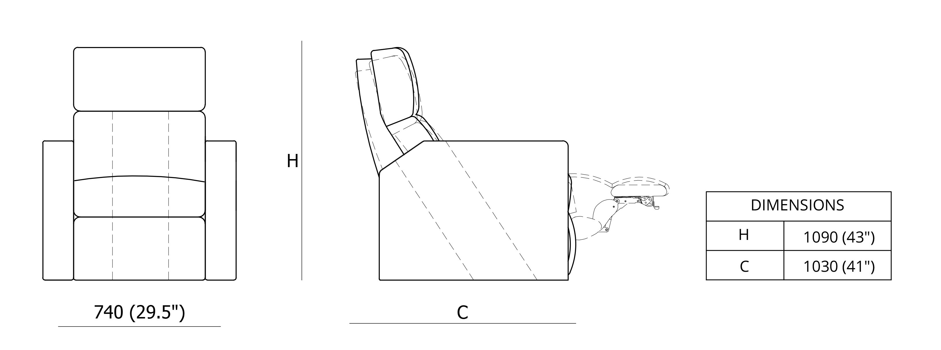 Verona Zero Wall Dimensions