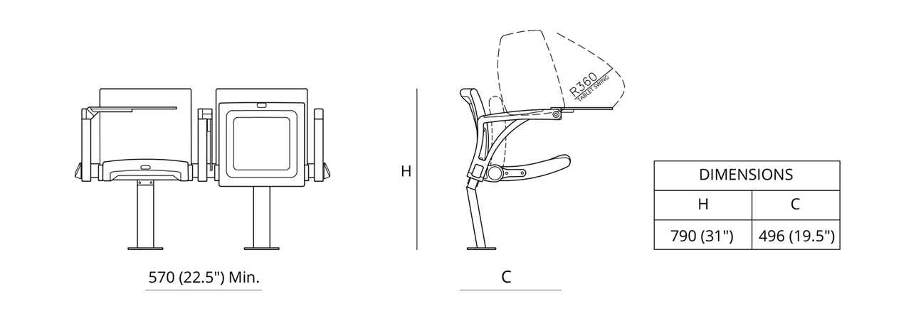 Wrimatic ARC Lite Dimensions