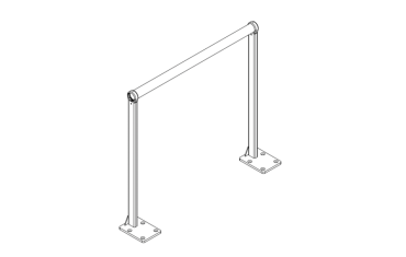quarter view of independent barrier