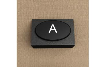 Row Lettering Type E with Aisle Light