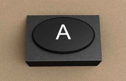 Row Lettering Type E with Aisle Light